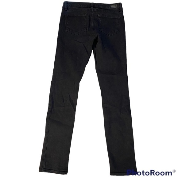 PAIGE SKYLINE SKINNY BLACK DENIM JEANS SIZE 27 - Picture 7 of 7